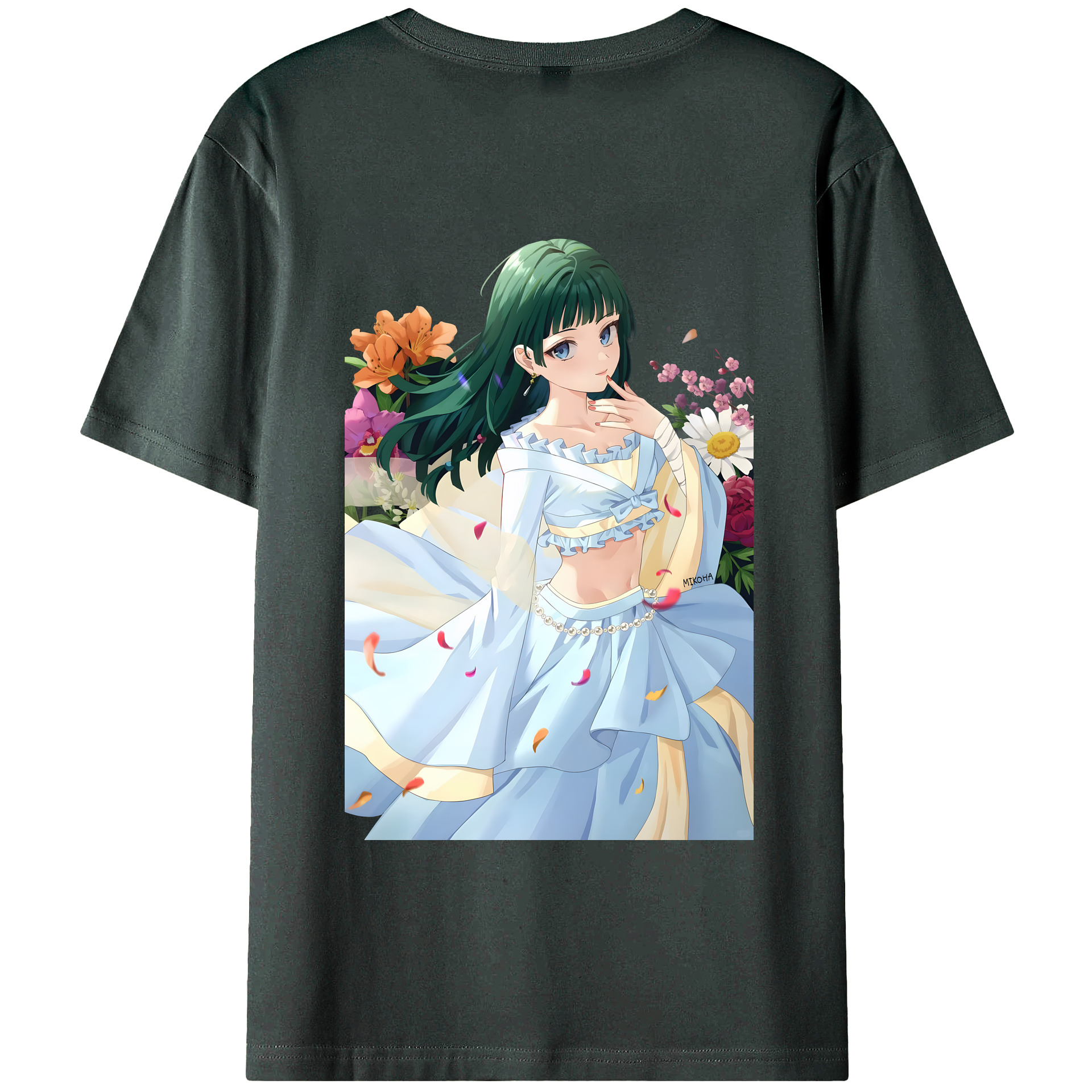 （画像用） 薬屋のひとりごと The Apothecary Diaries 綿100％ メンズ半袖Tシャツ（バックプリント） 通気性